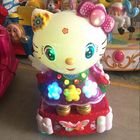 Il divertimento delle macchine/bambini di giro del Kiddie di forma del gatto di Hello Kitty guida